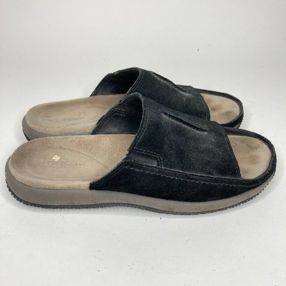 L. L. Bean Black Slide On Sandals 6.5 - Picture 6 of 11
